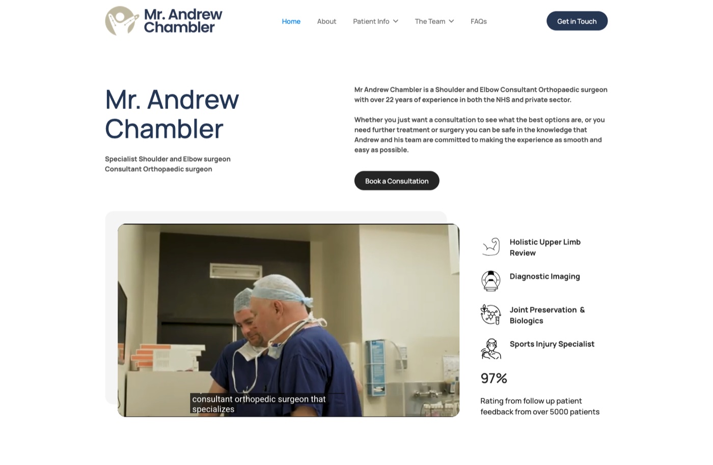 Mr Andrew Chambler website