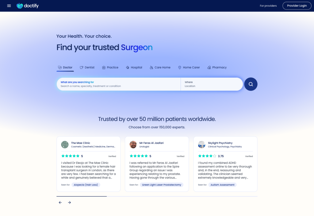 Doctify reviews